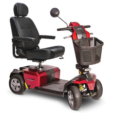 Load image into Gallery viewer, Red coloured Pride Mobility 10 LX scooter with suspension