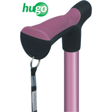 Load image into Gallery viewer, Adjustable Derby Handle Cane with Reflective Strap, Rose