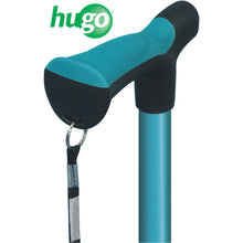Load image into Gallery viewer, Adjustable Derby Handle Cane with Reflective Strap, Aquamarine