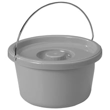 Load image into Gallery viewer, Steel Drop Arm Bedside Commode with Padded Arms