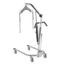 Load image into Gallery viewer, Hydraulic Patient Lift with Six Point Cradle, 5" Casters, Chrome