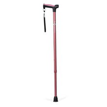 Load image into Gallery viewer, Adjustable Derby Handle Cane with Reflective Strap, Rose