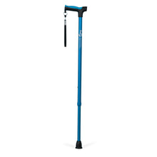 Load image into Gallery viewer, Adjustable Derby Handle Cane with Reflective Strap, Aquamarine