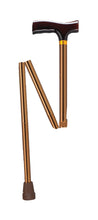 Load image into Gallery viewer, Lightweight Adjustable Folding Cane with T Handle, Bronze