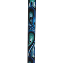 Load image into Gallery viewer, Foam Grip Offset Handle Walking Cane, Swirl
