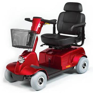 Fortress 1700 DT 4-Wheel Midsize Scooter In Red