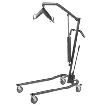 Load image into Gallery viewer, Hydraulic Patient Lift with Six Point Cradle, 5&quot; Casters, Silver Vein
