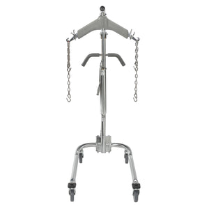 Hydraulic Patient Lift with Six Point Cradle, 5" Casters, Chrome