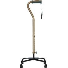 Load image into Gallery viewer, Adjustable Quad Cane for Right or Left Hand Use, Large Base, Cocoa
