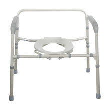 Load image into Gallery viewer, Heavy Duty Bariatric Folding Bedside Commode Chair
