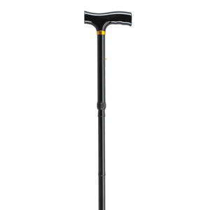 Lightweight Adjustable Folding Cane with T Handle, Black