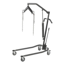 Load image into Gallery viewer, Hydraulic Patient Lift with Six Point Cradle, 5&quot; Casters, Silver Vein
