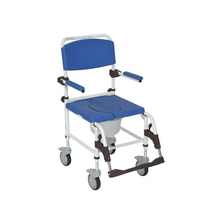 Aluminum Shower Commode Transport Chair