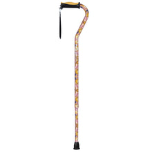 Load image into Gallery viewer, Adjustable Offset Handle Cane with Reflective Strap, Bubblegum
