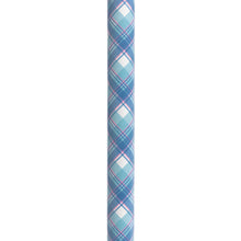 Load image into Gallery viewer, Adjustable Height Offset Handle Cane with Gel Hand Grip, Plaid
