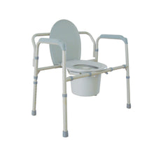 Load image into Gallery viewer, Heavy Duty Bariatric Folding Bedside Commode Chair
