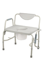 Load image into Gallery viewer, Bariatric Drop Arm Bedside Commode Chair
