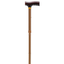 Load image into Gallery viewer, Lightweight Adjustable Folding Cane with T Handle, Bronze
