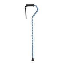 Load image into Gallery viewer, Adjustable Height Offset Handle Cane with Gel Hand Grip, Plaid
