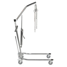 Load image into Gallery viewer, Hydraulic Patient Lift with Six Point Cradle, 5&quot; Casters, Chrome
